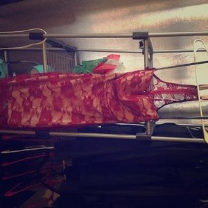 Never been wore lace red dress